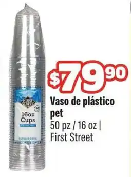 Smart & Final First Street Vaso de plástico pet oferta