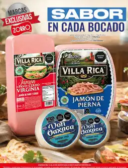 Zorro Villa Rica Jamón de Pavo y Cerdó Virginia oferta