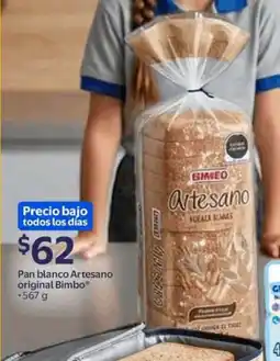 Walmart Express Bimbo Pan blanco Artesano original oferta