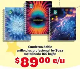 Soriana Mercado Sazz cuaderno doble arillo plus profesional oferta