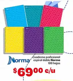 Soriana Mercado Norma cuaderno profesional espiral doble oferta