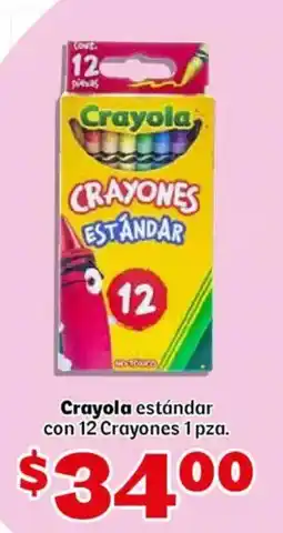 Soriana Mercado Crayola crayones estándar oferta