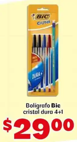 Soriana Mercado Bolígrafo Bic cristal dura oferta