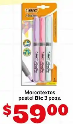 Soriana Mercado Marcatextos pastel Bic oferta