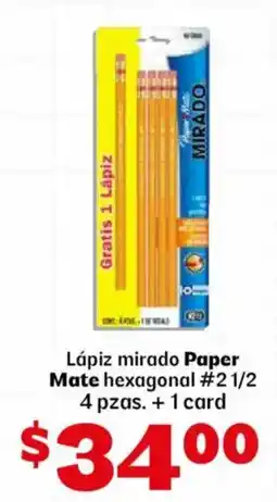Soriana Mercado Mirado Lápiz Paper Mate hexagonal oferta