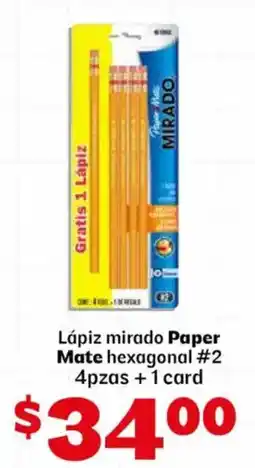 Soriana Mercado Mirado Lápiz Paper Mate hexagonal #2 oferta