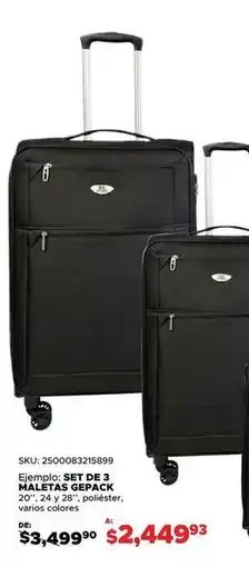 DelSol Gepack - set de 3 maletas oferta