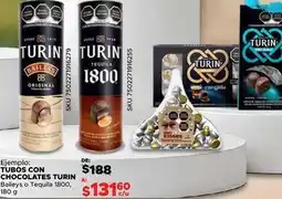 DelSol Turin - tubos con chocolates oferta