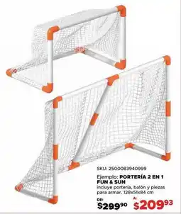 DelSol Fun & sun - portería 2 en 1 oferta