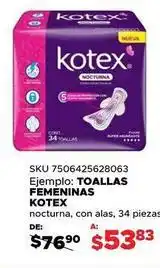 DelSol Kotex - toallas femeninas oferta