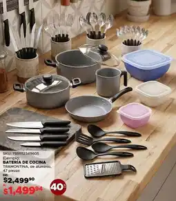 DelSol Tramontina - batería de cocina oferta