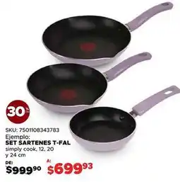 DelSol T-fal - set sartenes oferta