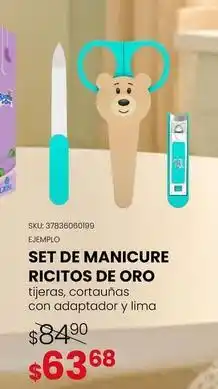 Woolworth Ricitos de oro - set de manicure oferta