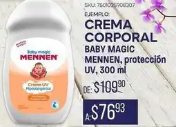 Woolworth Mennen - crema corporal baby magic oferta
