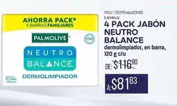 Woolworth Palmolive - 4 pack jabón neutro balance oferta