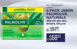 Woolworth Palmolive - 4 pack jabón naturals oferta