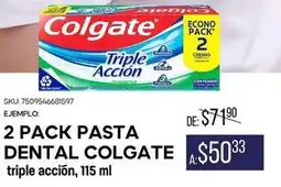 Woolworth Colgate - 2 pack pasta dental oferta
