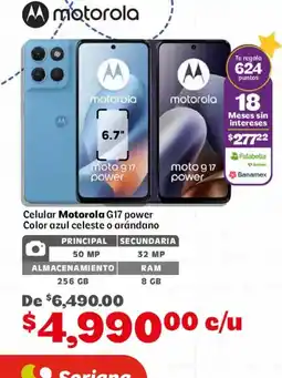 Soriana Mercado motorola moto g17 power oferta
