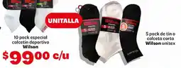 Soriana Mercado Wilson calcetín deportivo oferta