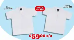 Soriana Mercado Blusa escolar B2S Camisa escolar B2S oferta