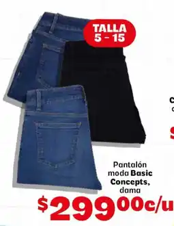 Soriana Mercado Basic Concepts Pantalón moda dama oferta