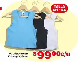 Soriana Mercado Concepts Top básico Basic dama oferta