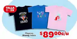 Soriana Mercado Disney Playeras bebés oferta