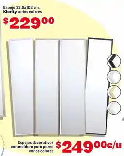 Soriana Mercado Klarity espejos decorativos oferta