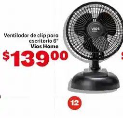 Soriana Mercado Vios Home Ventilador de clip para escritorio 6" oferta