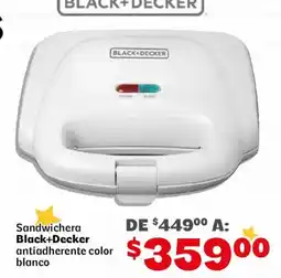 Soriana Mercado Black+Decker sandwichera antiadherente color blanco oferta