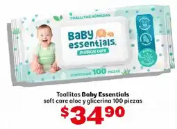 Soriana Mercado Baby Essentials soft care aloe y glicerina oferta