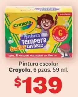 Soriana Híper Crayola pintura escolar oferta