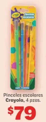 Soriana Híper Crayola Pinceles escolares oferta