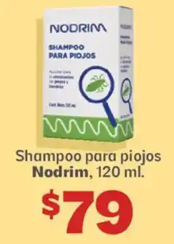Soriana Híper Nodrim shampoo para piojos oferta