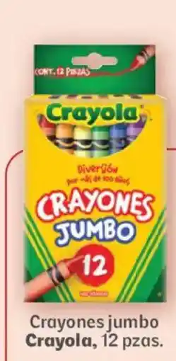 Soriana Híper Crayola Crayones jumbo oferta