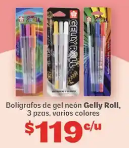 Soriana Híper Gelly Roll Bolígrafos de gel neón oferta