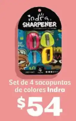 Soriana Híper Indra sacapuntas oferta