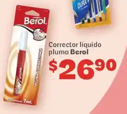 Soriana Híper Berol corrector liquido pluma oferta