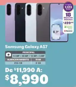 Soriana Híper Samsung Galaxy A57 oferta
