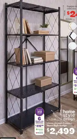 Soriana Híper Home Style Design Librero plegable 5 niveles oferta