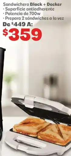 Soriana Híper Black + Decker Sandwichera oferta