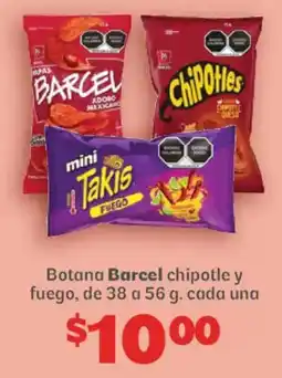 Soriana Híper Botana Barcel chipotle y fuego oferta