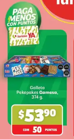 Soriana Híper Galleta Pekepakes Gamesa oferta