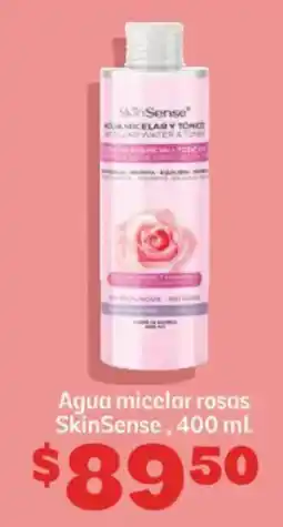 Soriana Híper SkinSense agua micelar rosas oferta