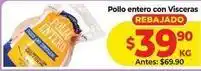 HEB Pollo entero con visceras oferta