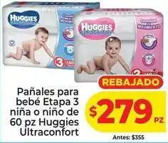 HEB Huggies - pañales ultraconfort etapa 3 oferta