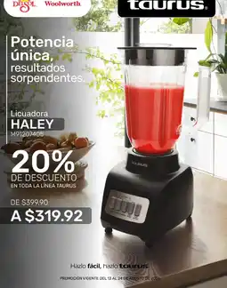 Woolworth taurus licuadora haley oferta