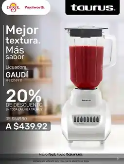 Woolworth taurus licuadora gaudí oferta