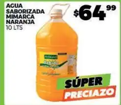 Merco Mimarca - agua saborizada naranja oferta