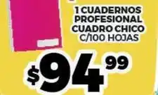 Merco Cuaderno profesional 100 hojas cuadro grande oferta